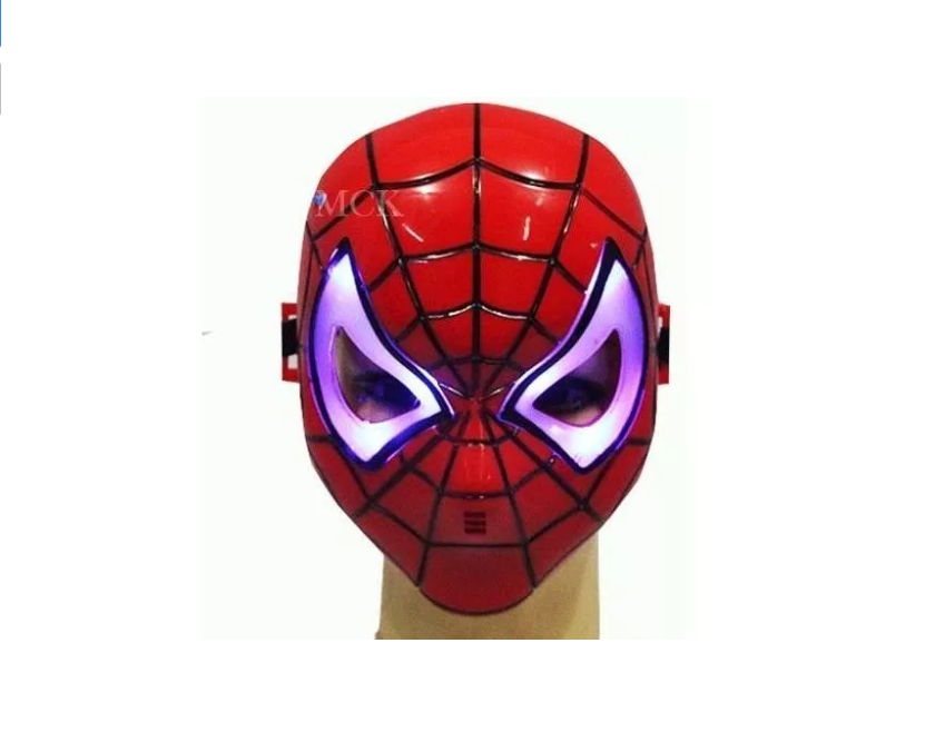 Máscara Roja Araña con Luz LED 🕷️