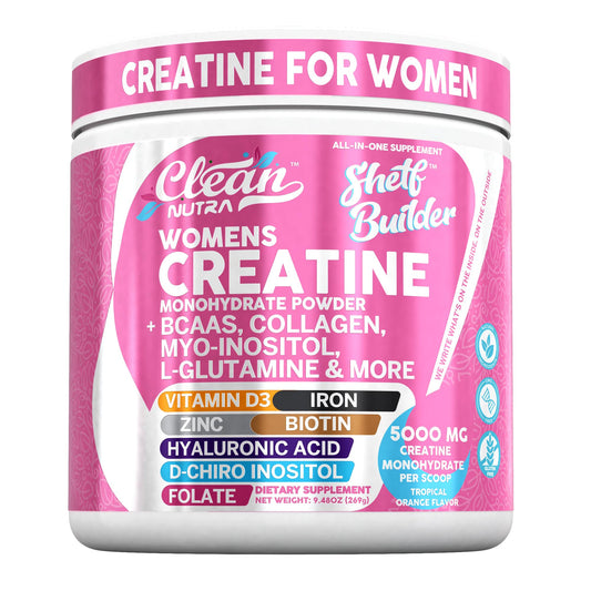 🌸 Creatina con Inositol Shetf Builder – Fórmula Premium Todo en Uno para Mujeres