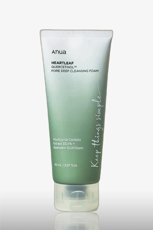 Anua Heartleaf Quercetinol Cleansing Foam – Limpiador Facial Suave 150 ml