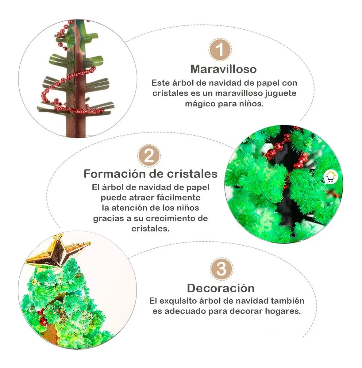 Árbol Encantado de Navidad (Magic Crystal Tree)
