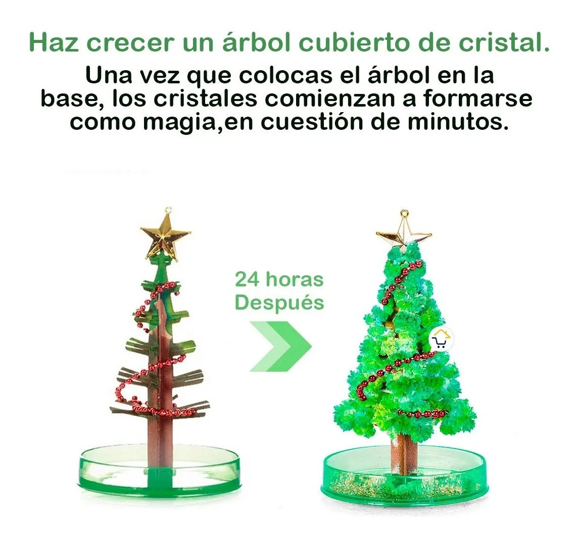 Árbol Encantado de Navidad (Magic Crystal Tree)