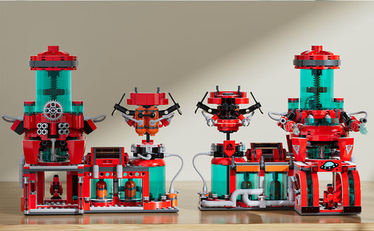 Juego de Construcción Estación de Bomberos Espacial – 919 piezas 🧩 | Compatible con LEGO City | Para niños +6 años, adolescentes y adultos