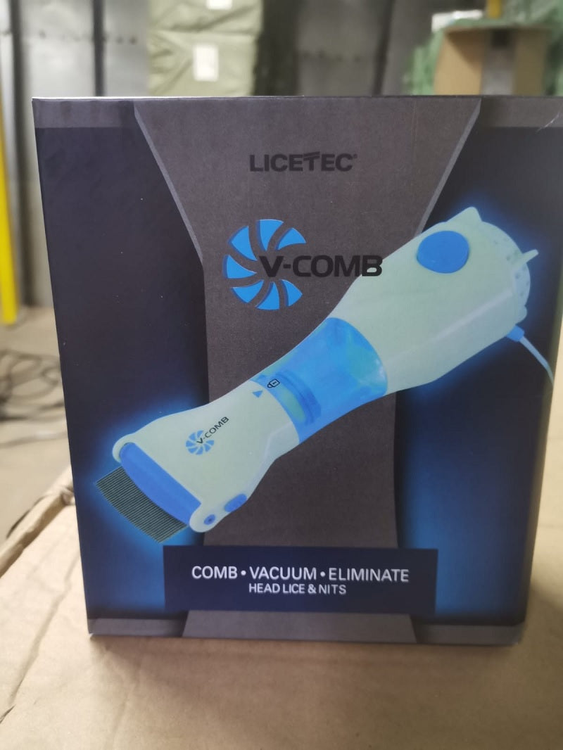 Peine Eléctrico Quita Piojos y Liendres con Filtro de Succión