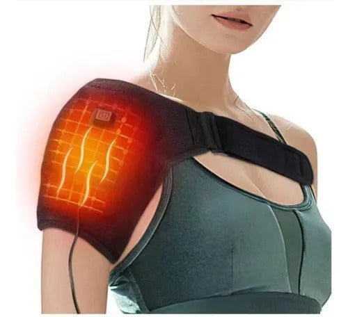 Hombrera Masajeadora con Calor y Vibración Eléctrica