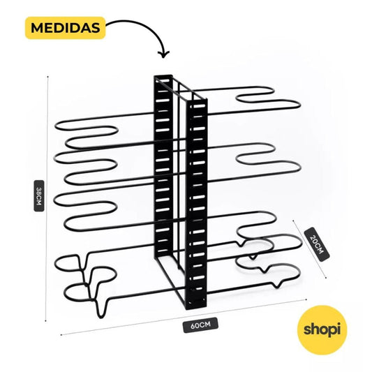 Estante Organizador para Ollas y Sartenes Ajustable