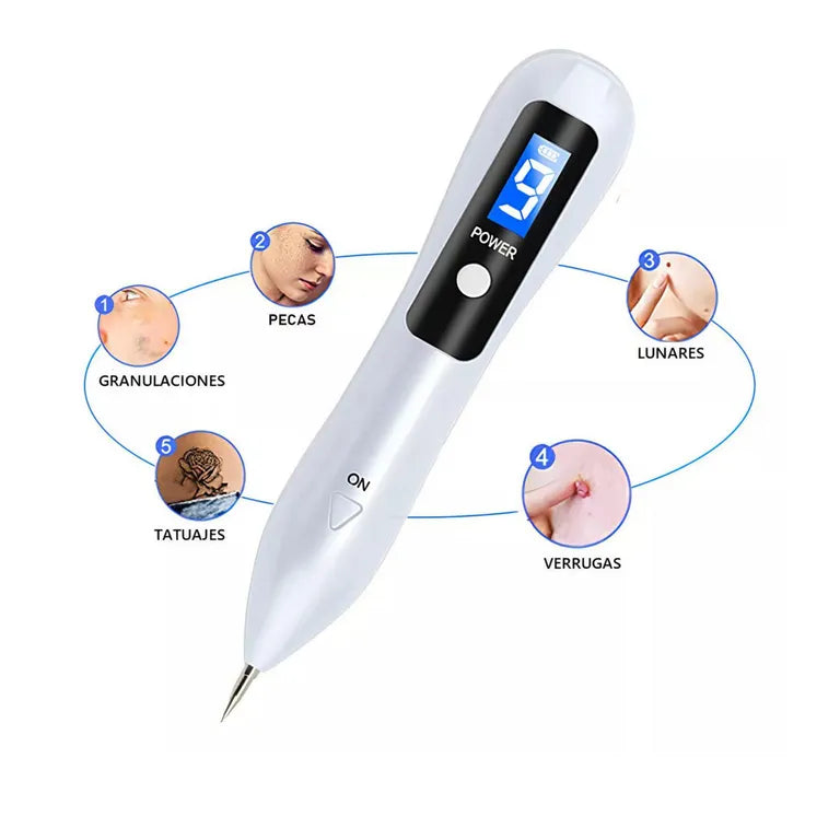Cauterizador Quita Verrugas con Pantalla LED – Removedor de Lunares, Manchas y Pecas